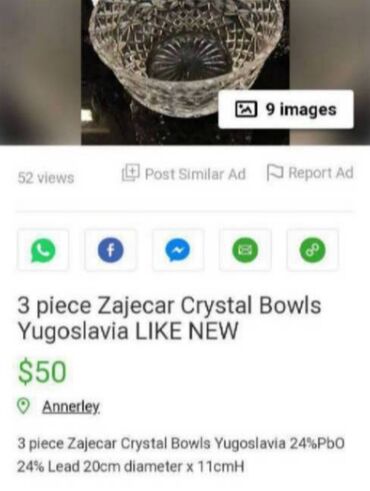 Kompleti posuđa: Kristalna Zajecar nova velika cinija 70te. Cinija kristal na lalafo.rs — 13 Kompleti posuđa: Kristalna Zajecar nova velika cinija 70te. Cinija kristal — 13