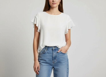 białe t shirty massimo dutti: Vila, Жіноча блуза, розмір S