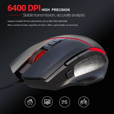 Kompjuterski miševi: Vrh nov gejmerski miš scorpio do 6400 dpi novo, novo! ! ! — 9