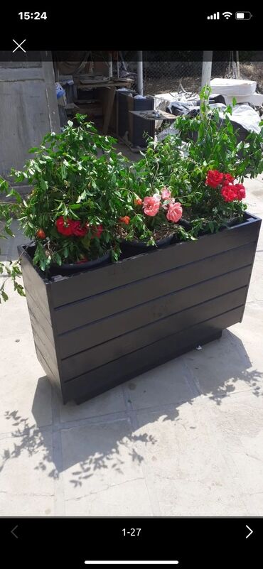 Bitkilər üçün dibçəklər: Taxta dekorativ çiçək qabları #dibçeklər # gül gablari #dibceklər — 9