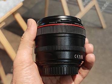 pult az: Canon EF 50mm f/1.2 L USM İlk sahibiyəm. Az işlətmişəm. Sony kamera — 3