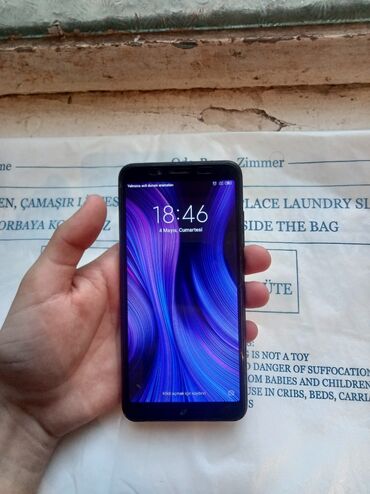 telefon batareya satisi: Xiaomi Redmi 6A, 32 GB, rəng - Qara, 
 Face ID