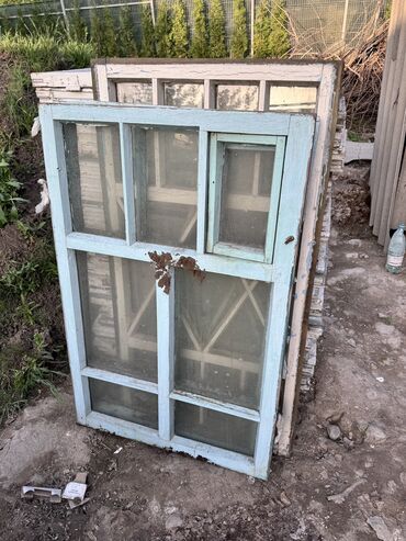 старый окно: Деревянное окно, Комбинированное, Б/у, Самовывоз