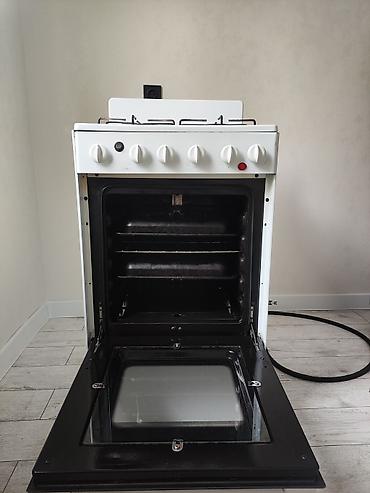 baking oven: Газовая печь, Б/у, Напольная, цвет - Белый — 4