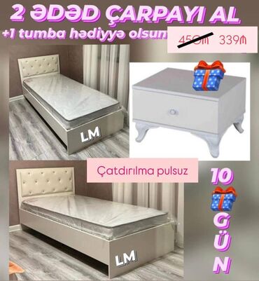 hava dosekleri: Yeni, Təknəfərlik çarpayı, Matras ilə
