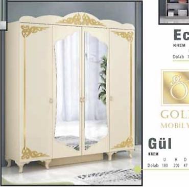 ucuz skaflar: Gül model paltar dolabı – krem rəng Fabrik istehsalı mebellərin — 1