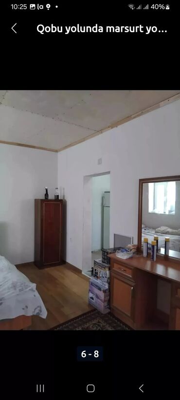 kesle kiraye ev: 35 м², 1 комната, Газ, Электричество, Водопровод