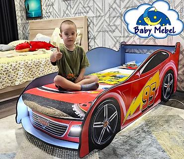 Детские односпальные кровати: Детская односпальная кровать, Новый, Для мальчика, Для девочки, С матрасом, ДСП, Бесплатная доставка — 1