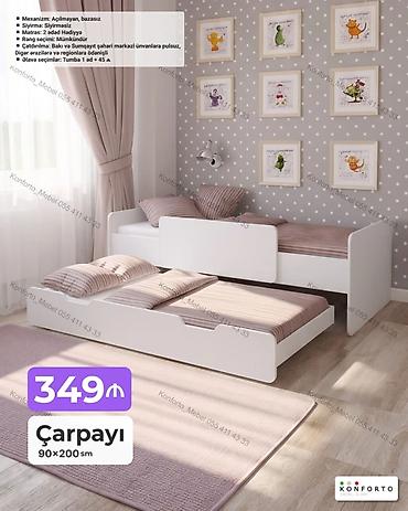 Ev və bağ: İkiqat uşaq çarpayısı – 90×200 sm Xüsusiyyətlər: - Mexanizm — 1