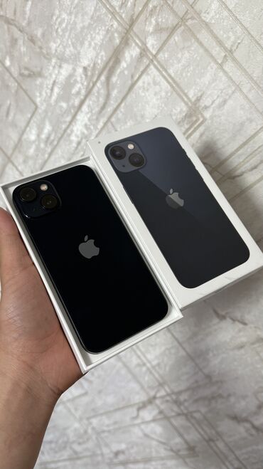 телифоны: IPhone 13, Б/у, 256 ГБ, Midnight, Коробка, 86 %