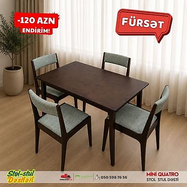 Masalar və oturacaqlar: Mini Quatro stol stul dəsti super Endirimlə Mini Quatro 4 oturacaqlı — 3