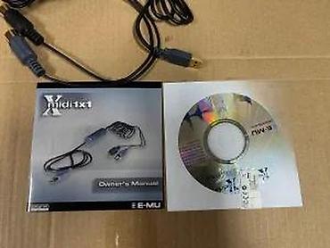 Druga oprema za računare i laptopove: E-MU Xmidi 1x1 – USB na MIDI interfejs kabl Opis: - Kompaktan — 9