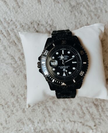 механические часы: Классические мужские наручные часы Rolex Submariner с черным
