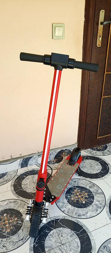Электротранспорт: Elektrik skuter – qırmızı/alüminium gövdə, gücləndirilmiş karkas — 6