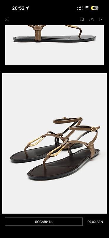 Basanoşka və səndəllər: Qadın üçün nazik kayışlı sandal - Stil: minimalistik barmaqarası — 1