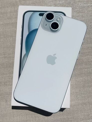 kreditle ayfon: IPhone 15, 128 GB, Ağ, Zəmanət, Simsiz şarj, Face ID
