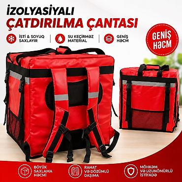 Сумки для курьеров: İzolyasiyalı çatdırılma çantası - İsti və soyuğu saxlayan izolyasiya — 1