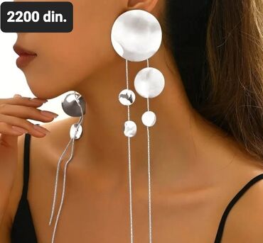 svecane haljine sa karnerima: Screwback earrings, Material: Silver