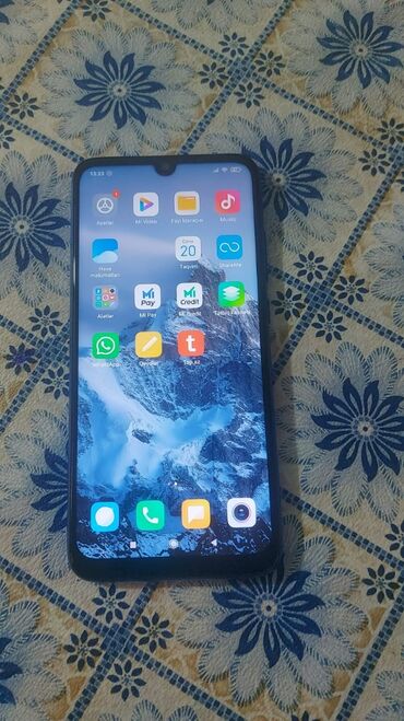 redmi note 7 qiymeti islenmis: Xiaomi Redmi Note 7, 64 ГБ, цвет - Синий, 
 Сенсорный, Отпечаток пальца, Две SIM карты