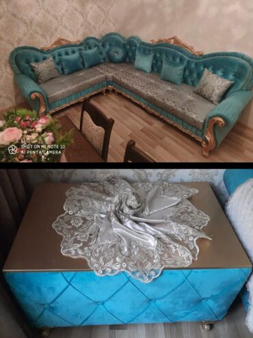 Künc divan açılır baza var İdeal vəziyyətdədir pufik daxil 3/2. 800₼