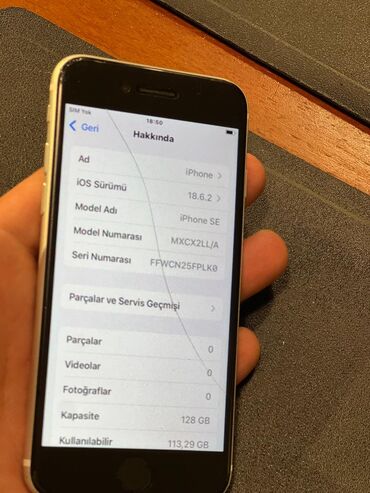 Apple iPhone: IPhone SE 2020, Ağ, Barmaq izi — 8