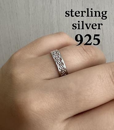 silver: Серебряное кольцо с узором “плетёнка” для нее и для него (пара) - 1400 — 2