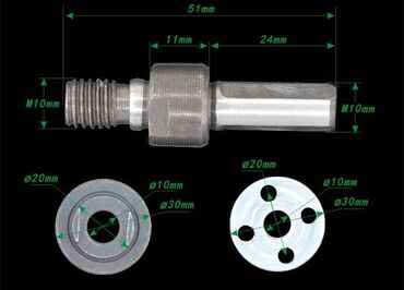 Ostali pribor i dodaci za alate: Nov adapter za bušilicu. Osovina prečnik 10 mm — 9
