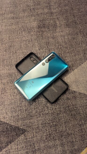 охлаждение для телефона: Xiaomi, Mi 10 5G, Б/у, 256 ГБ, цвет - Голубой, 1 SIM