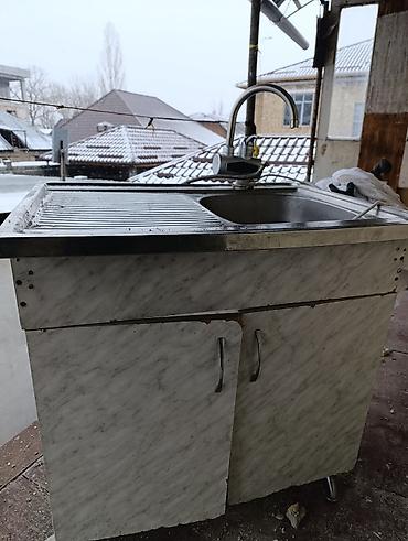 Тумбы и подставки: Кухонная тумба с мойкой и смесителем - Компактная моечная тумба для — 1