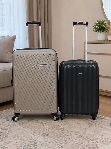 Çamadanlar: Malacnu çamadan 50 manat 23/25 kg,qara 40 manat 15/18 kg ceki tutur — 2