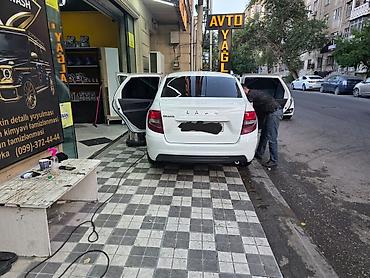 VAZ (LADA): LADA Granta sedan – ağ rəng, zərif və praktik şəhər avtomobili. Əsas — 3