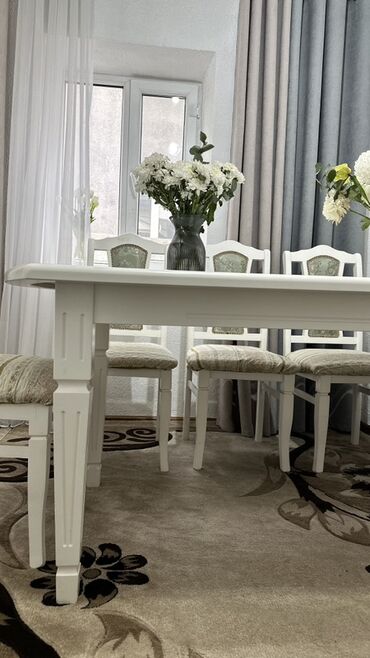 Кухонные столы: Кухонный стол, Б/у, Прямоугольный, Нераскладной — 12