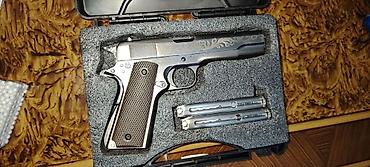 Məhsul: Colt1911 Silver, Rose Engraved [1:1 replika] Qeyd: Colt