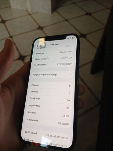 Apple iPhone: IPhone 12 Pro, 128 GB, Graphite, Face ID -da lalafo.az — 4 Apple iPhone: IPhone 12 Pro, 128 GB, Graphite, Face ID — 4