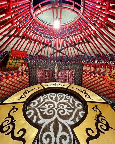 Аренда юрт: Аренда юрты, Каркас Деревянный, 85 баш, Казан, Посуда, С полом — 5