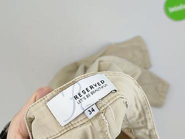 leginsy biale: Reserved, Spodnie materiałowe damskie, rozmiar S — 4