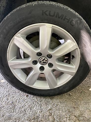 volkswagen diski: Volkswagen orijinal yüngül lehimli disklər və təkərlər dəsti - — 4