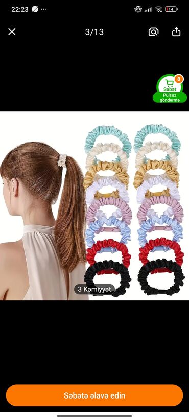 Saç aksesuarları: Qiymətlər ucuzdur yenidir her biri — 14