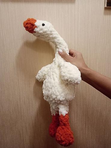 hinduşka kanada: Yumşaq oyuncağ – ördək/qaz fiquru - Material: həcmli, pambıq kimi — 5