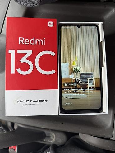 Redmi, Redmi 13C, Б/у, 128 ГБ, цвет - Черный, 2 SIM
