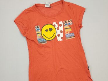 pomaranczowa bluzki: T-shirt, S, stan - Dobry