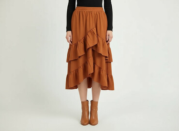 spódnice zamszowe allegro: Women`s skirt, size S