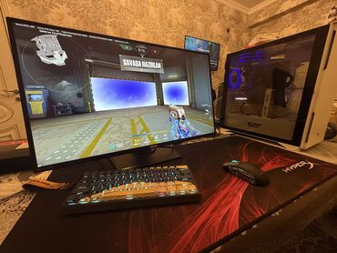 notebook ram qiymetleri: Oyun komputeri Asus monitor 27 inch 280 hz Ram ddr4 16 gb Videokart