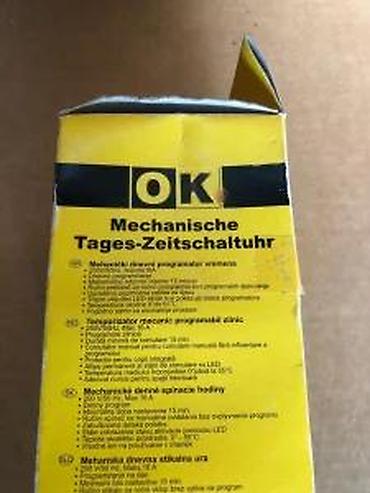 Ostali elektro materijali: Mehanički dnevni tajmer za struju – OK / Everflourish Opis: - Utična — 15