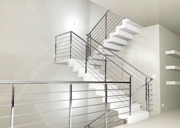 перила для лестницы из металла цена: Перила, из нержавеющей стали. Перегородка, поручень, пандус, лестница