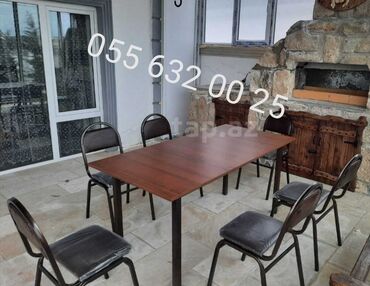 Sifarişlə masa və oturacaq dəstləri: Kvadrat masa, Mətbəx üçün, Dəhliz üçün, Eyvan üçün, 4 nəfər, Açılmayan, Azərbaycan, Zəmanətli — 13