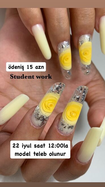Kirpiklər, qaşlar: Manikür, Dırnaq qaynağı, Salonda