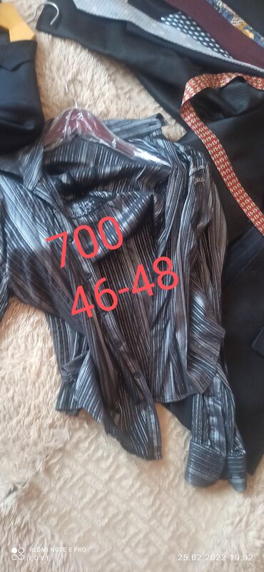 Рубашка, S (36), M (38), L (40), цвет - Черный