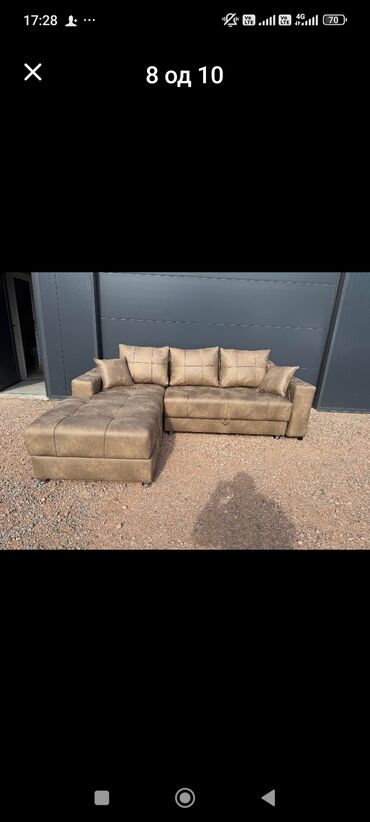 Ugaone garniture: Ugaona garnitura – moderni L oblik - Prostrana ugaona sofa sa dubokim — 7