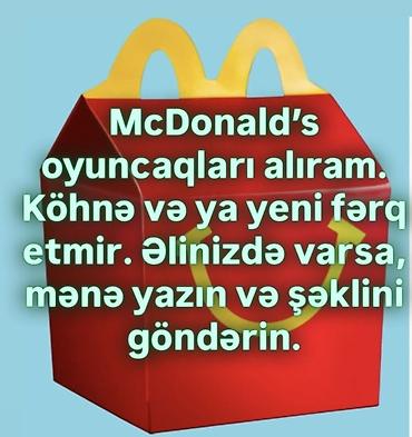 mcdonalds oyuncaqlar: Xidmət: McDonald’s Happy Meal oyuncaqlarının alınması – Bütün — 1